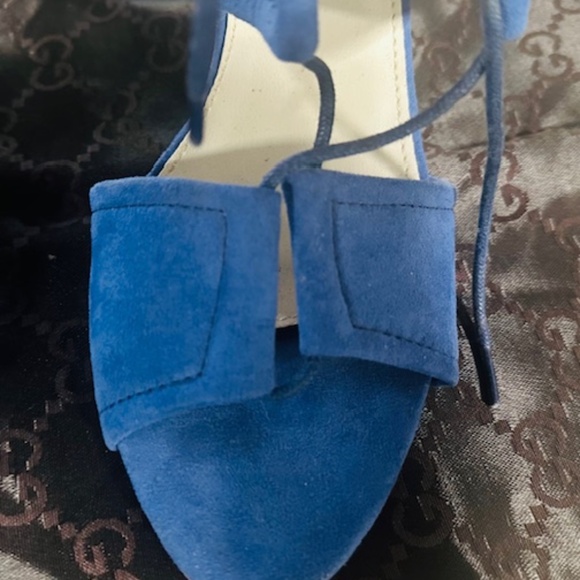 Boohoo Blue Suede Pump Shoes Size 8...BRAND NEW - NEVER WORN! - Picture 15 of 16